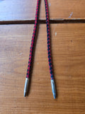 Unforgiven Ornate Gold Red & Black Leather Bolo Tie
