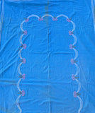Vintage 50's Pastel Blue Chenille Twin Bedspread