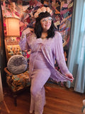 XL Vintage 90s Purple hippie Jacket and Dress