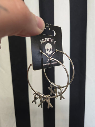 Unforgiven Swear Word Hoops Earrings