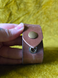 Unforgiven Upcycled Circut Breaker Leather Belt Cuff