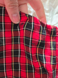Vintage 50s Red and Black Plaid Swim Suit