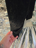 Gently Used Super Low Fat Black Velvet Dress
