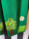 Odd Betties Vintage 70s Green pants with applique