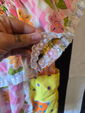 Odd Betties Vintage Pink Clown Collar and Apron
