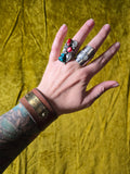Unforgiven Upcycled Circut Breaker Leather Belt Cuff