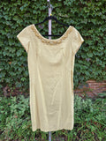 Vintage 60s Yellow Formal Pencil Dress