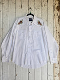 Unforgiven Upcycled Vintage Rose White Western