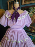 Vintage 60s Lavender Purple Square Dance Set