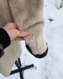 Vintage 60s Faux Fur Brown and Ivory Coat