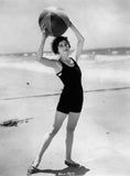 Vintage 20s Indera Figurfit Black Wool Swimsuit