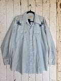 Unforgiven Upcycled Rose Pastel Blue Western