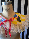 Unforgiven Raggedy Ann White Lace Clown Collar