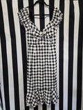 Anita Cruz Collectif Black Gingham Dress