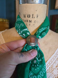 Abernathy's Handmade Green Bandana Bolo