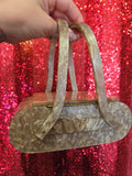 Vintage Rialto Brown Lucite Purse AS IS