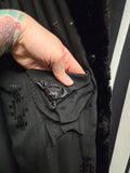Vintage 30s Full Length Black Fur Coat