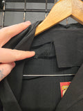 XL Vintage 1950's Black Crepe Suit Jacket