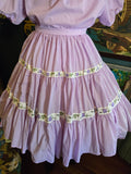 Vintage 60s Lavender Purple Square Dance Set