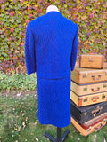 Vintage 60s Blue Jacket and Skirt Set