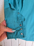 Unforgiven Upcycled Cactus Green and Gold Western