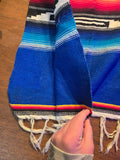 Vintage 70s Serape Blanket Poncho