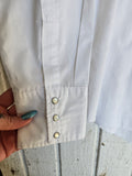 Unforgiven Upcycled Vintage Rose White Western
