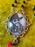 Abernathy's A Country Boy Black Rosary Necklace