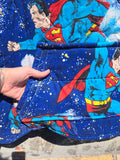 Unforgiven Upcycled Superman Blanket Hoodie
