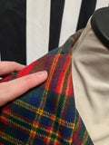 Vintage 60s Wool Plaid Coat