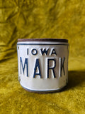Unforgiven Upcycled Mark License Plate Cuff