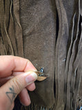 Vintage 50s Brown Leather Fringe Jacket