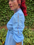 Vintage 70s Powder Blue Sandi Dee dress