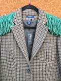 Unforgiven Upcycled Velvet Elk and Fringe Blazer