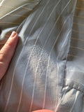 Vintage 70s gray striped Victorian inspired blouse