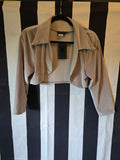 Gently Used Pinup Couture Silver Gray Velvet Bolero