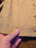 Vintage 60s Tan Tweed Jacket with Mink Fur Collar