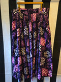 Handmade Purple and Whit Bark Cloth Three Piece Set
