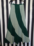 Vintage 70s Green Gingham Skirt