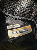 Vintage 60s Black Sequin Pat Sandler Cocktail Dress