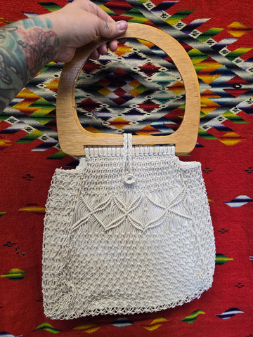 Vintage Macrame Handbag