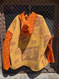 Unforgiven Upcycled Schlitz Blanket Hoodie