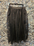 Gently Used Black Mesh Layered Tulle Skirt