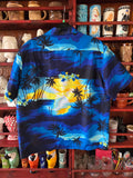 Vintage 60s Blue Helena's Hawaiian Shirt
