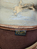 Vintage Leather and Canvas Luggage and Fishing Bag