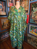 Odd Betties 70s Green and Yellow Paisley Kaftan