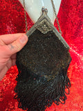 Antique Victorian Glass Beaded Purse