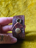 Unforgiven Upcycled Keyhole Leather Belt Cuff