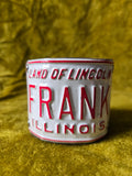 Unforgiven Upcycled Frank License Plate Cuff