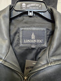 Vintage 90s London Fog Black Leather Jacket